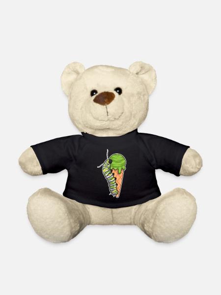 Raupe Waffeleis - Teddy - Schwarz