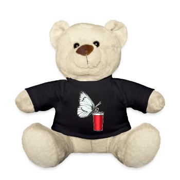 Tasse papillon à emporter - Nounours - noir - Devant