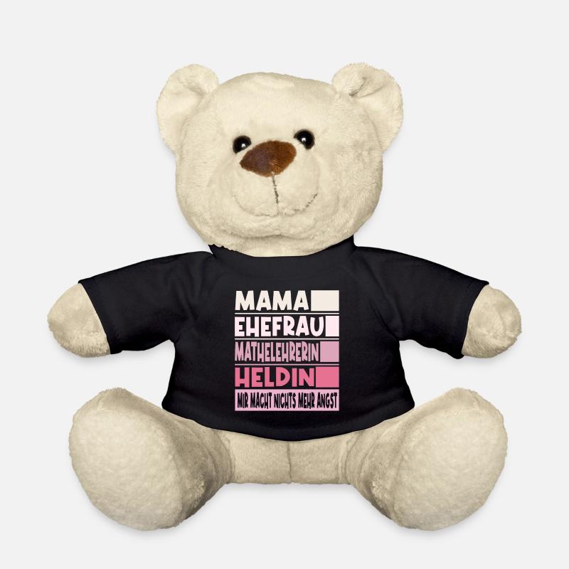 Mathelehrerin Mama Ehefrau Heldin - Teddy - Schwarz
