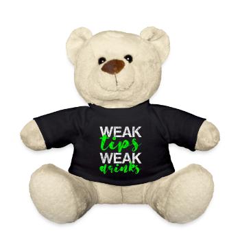 Weak Tips Weak Drinks 3 - Teddy Bear - black - Front