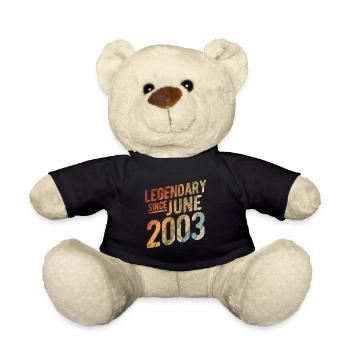 20th Birthday Gift Legendary Since June 2003 20 Ye - Teddy - Schwarz - Vorne
