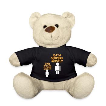 Dad What Are Clouds Made Of? Funny Data Admin - Teddy - Schwarz - Vorne