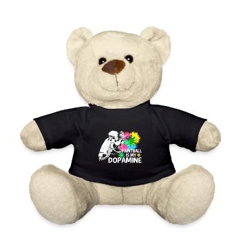 Le paintball est mon paintball drôle de dopamine - Nounours - noir - Devant