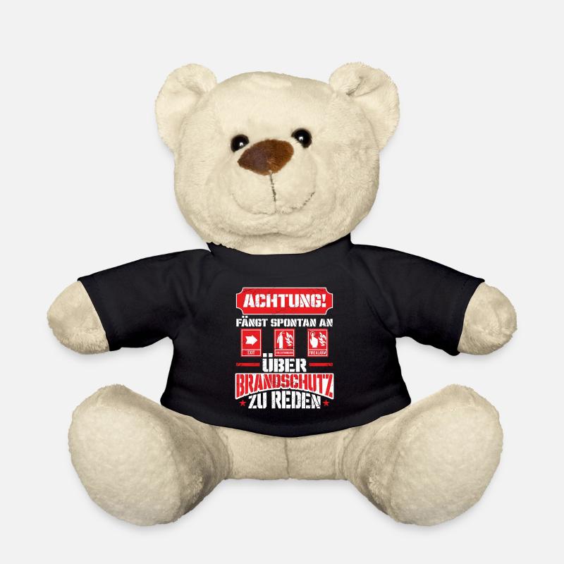 Redet Brandschutz Brandschutzbeauftragter - Teddy - Schwarz