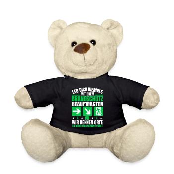 Leg dich niemals an Brandschutzbeauftragter - Teddy - Schwarz - Vorne