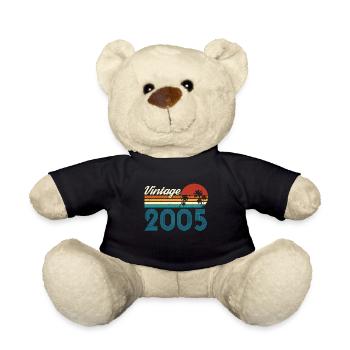 Vintage 2005 Vintage Anniversaire Rétro Vintage - Nounours - noir - Devant
