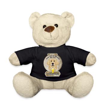 Golden Retriever Dad Beer Lover - Teddy - Schwarz - Vorne