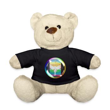 Rainbow Angel of Love Sonja Ariel von Staden - Teddy Bear - black - Front
