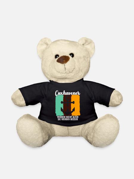 Cuxhaven retro Cuxhavener - Teddy - Schwarz