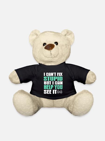 I Can't Fix Stupid But I Can Help You See It Funny - Teddy - Schwarz