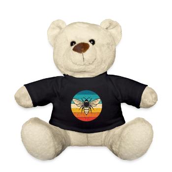 Vintage Imker Retro Imkerei Bienen Bienenzüchter I - Teddy - Schwarz - Vorne