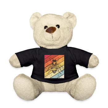 Vintage Imker Retro Imkerei Bienen Bienenzüchter I - Teddy - Schwarz - Vorne