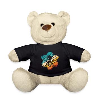 Vintage Imker Retro Imkerei Bienen Bienenzüchter I - Teddy - Schwarz - Vorne