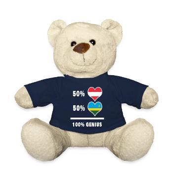 Österreich und Ruanda genial / Geschenk - Teddy - French Navy - Vorne
