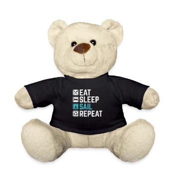 Eat Sleep Sail Repeat - Teddy - Schwarz - Vorne