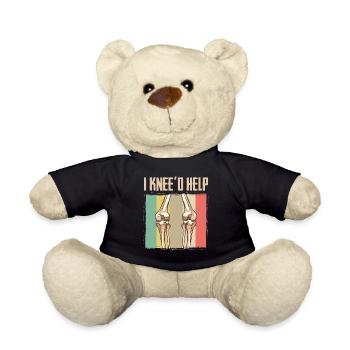 Knie Knieoperation Kniegelenk I Knee'd Help Reha - Teddy - Schwarz - Vorne