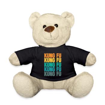 Arts martiaux Kung fu colorés - Nounours - noir - Devant
