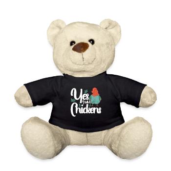 Hühner Hahn Huhn Bauer Henne Geflügel Hahn - Teddy - Schwarz - Vorne
