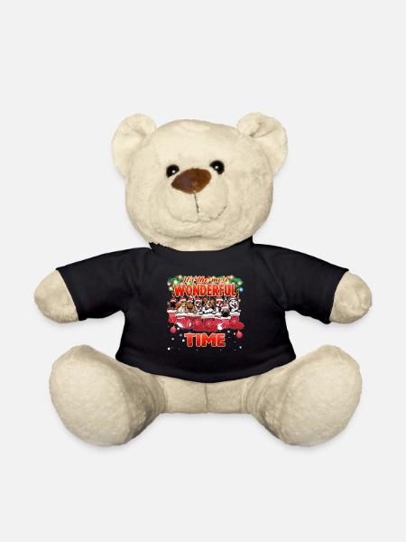 Liebe Hunde Jede Rasse Weihnachten süße Hunde - Teddy - Schwarz