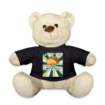 I'm into fitness - fitness tacos in my mouth - Teddy Bear - black - Front