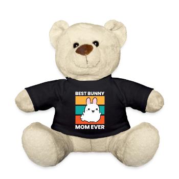 Meilleure maman jamais mignonne lapin maman - Nounours - noir - Devant