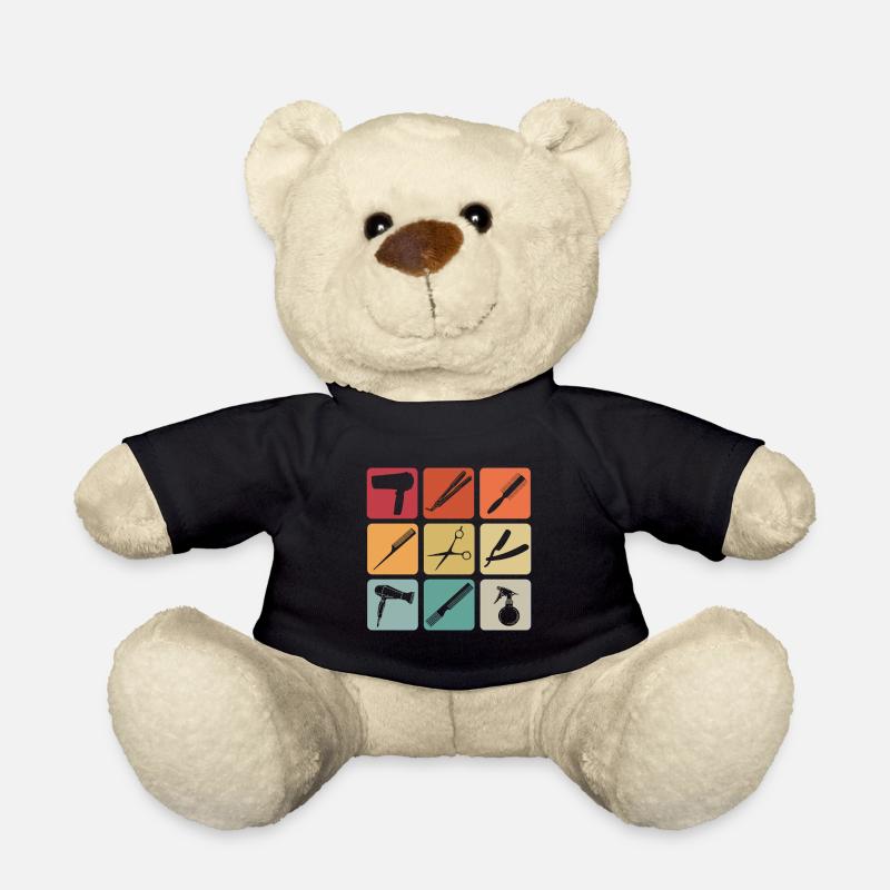 Friseur Vintage Friseur Retro Geschenk Barber - Teddy - Schwarz