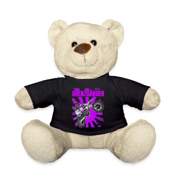 Motocross / Enduro / Freestyle mx / Dirtbike retro - Teddy - Schwarz - Vorne