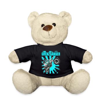 Motocross / Enduro / Freestyle mx / Dirtbike retro - Teddy - Schwarz - Vorne