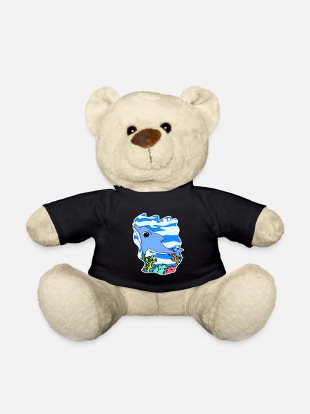 Delfin - Säugetier Meerestier Naturschutz Umwelt - Teddy - Schwarz