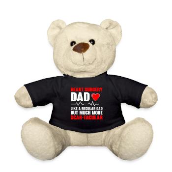 Open Heart Surgery Gift - Teddy Bear - black - Front