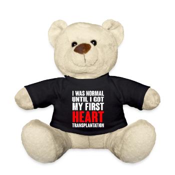 Open Heart Surgery Gift - Teddy Bear - black - Front
