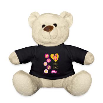 Girls love my car - Teddy Bear - black - Front