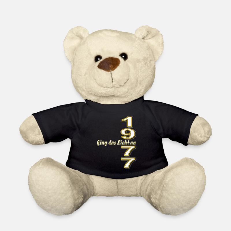 GEBURTSTAG JAHRESZAHL 1977 - Teddy - Schwarz