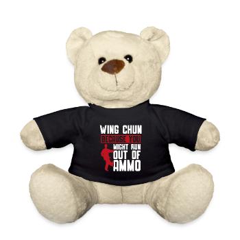 Wing Chun parce que vous pourriez courir combat fighter - Nounours - noir - Devant