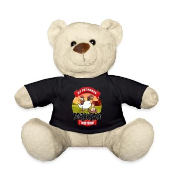 Mon animal de compagnie prépare le petit-déjeuner, qu’en est-il du vôtre drôle - Nounours - noir - Devant