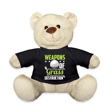 Lustiger Golf Spruch - Golfer - Teddy - Schwarz - Vorne