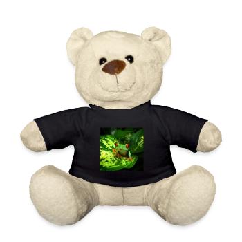 Red Eyed Tree Frog Owner Exotic Pet Wildlife - Teddy Bear - black - Front