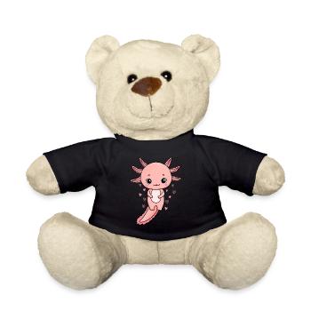 Axolotl Kawaii Axolotl Amant Mignon Axolotl - Nounours - noir - Devant