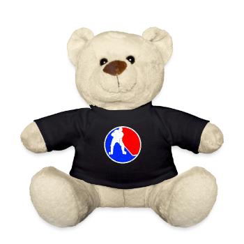 Logo du hockey sur glace - Nounours - noir - Devant