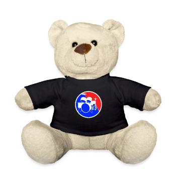 Drums Logo - Teddy Bear - black - Front