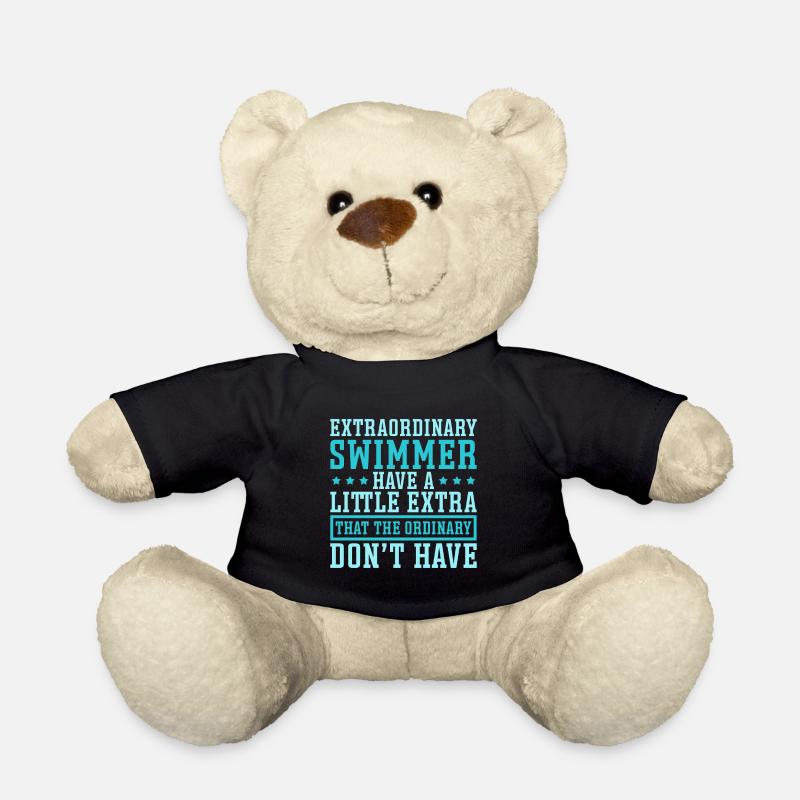 Swimming Swimmer Swimming Team - Teddy Bear - black