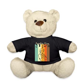 Surgical nurse - Teddy Bear - black - Front