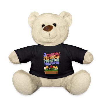 2 years the sweetest flowers in the bed gardener - Teddy Bear - black - Front