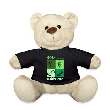 Envolez-vous avec moi. Lifestyle Vintage Design - Nounours - noir - Devant