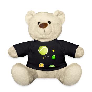 Padel - Cadeau pour joueur de padel - Nounours - noir - Devant