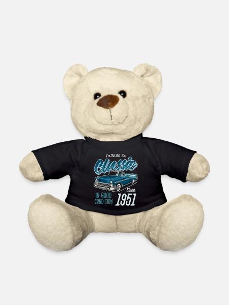 Ich bin nicht alt Ich bin Oldtimer Jahrgang 1951 - Teddy - Schwarz