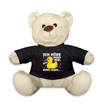 Ich höre immer nur Quack Badeente - Teddy - Schwarz - Vorne