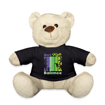 Work Kite Balance. Lifestyle Vintage Design, Work - Teddy - Schwarz - Vorne