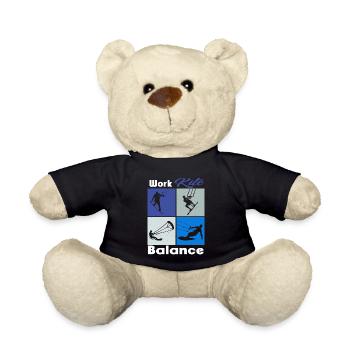 Work Kite Balance. Lifestyle Vintage Design, Work - Teddy - Schwarz - Vorne