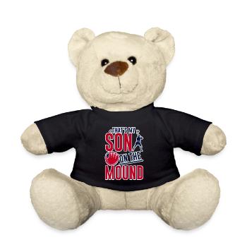 That's My Son On The Mound 2 - Teddy Bear - black - Front